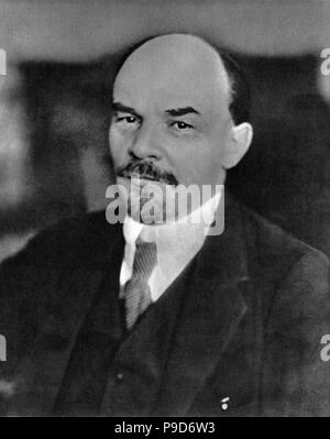 Vladimir Lenin. Pietrogrado, Gennaio 1918. Museo: Membro del Museo di Storia di Mosca. Foto Stock