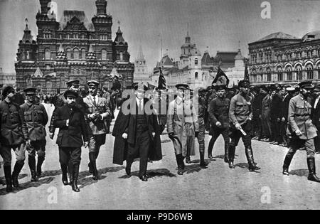 Vladimir Lenin sul Vsevobuch parata del 25 maggio 1919. Museo: Membro del Museo di Storia di Mosca. Foto Stock