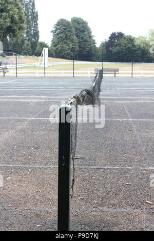 Tennis net a proprio agio Foto Stock