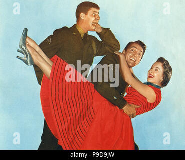 Jumping Jack, aka: Schrecken der Division, USA 1952, Regie: Norman Taurog, Darsteller: Jerry Lewis, Mona Freemann, Dean Martin Foto Stock