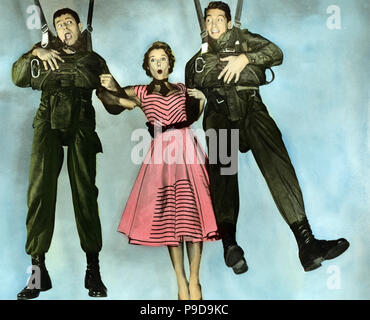 Jumping Jack, aka: Schrecken der Division, USA 1952, Regie: Norman Taurog, Darsteller: Jerry Lewis, Mona Freemann, Dean Martin Foto Stock