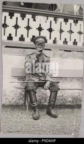 Tsar Nicholas II in Livadiya. Museo: Collezione privata. Foto Stock