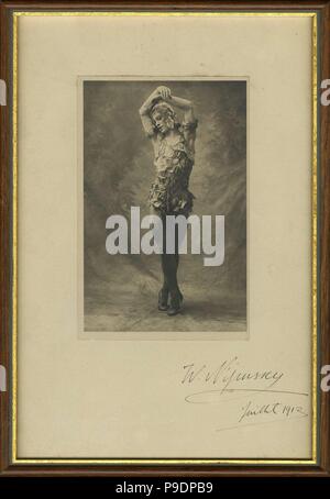 Vaslav Nijinsky nel balletto Le Spectre de la Rose. Museo: Collezione privata. Foto Stock