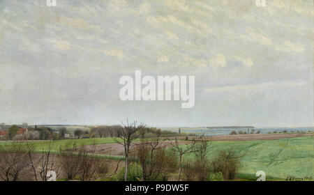 L'anello Lauritz Andersen - Vista del fiordo di Roskilde Primavera Foto Stock