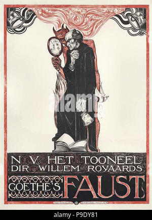 Roland Holst Richard - Pubblicità per Johann Wolfgang von Goethe Faust di riproduzione Foto Stock