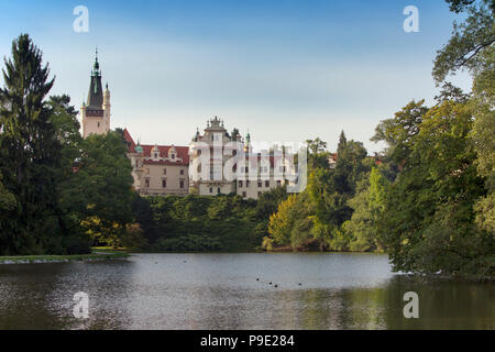 Mansion XII - XVI secolo in Pruhonice vicino a Praga, Repubblica Ceca a Praga Foto Stock