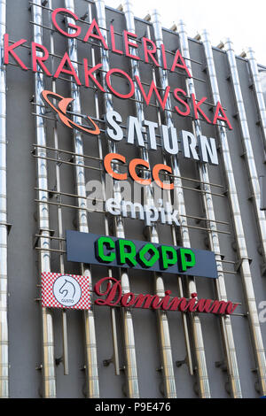 Galeria Krakowska Shopping Centre, Cracovia, in Polonia, in Europa. Foto Stock