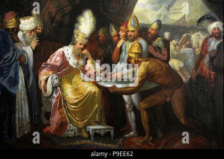 Franciszek Smuglewicz (1745-1807). Pittore Polish-Lithuanian. Scita inviati prima di Dario, re persiano. Vilnius Picture Gallery. La Lituania. Foto Stock