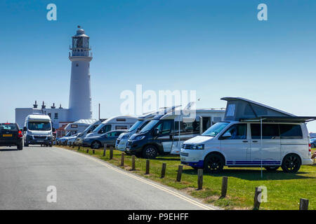 Estate meteo a Flamborough Head, facile Yorkshire Foto Stock