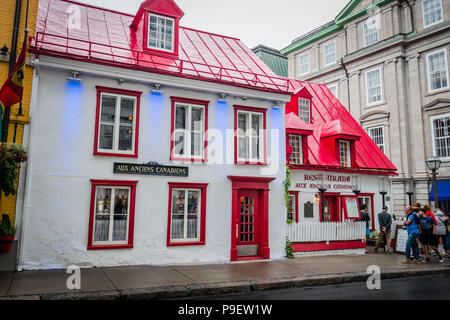 Ristorante Aux Anciens popolare ristorante del Quebec Foto Stock