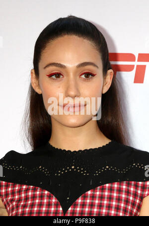 Los Angeles, Ca, Stati Uniti d'America. 17 Luglio, 2018. Emmy Rossum al quarto Annual Sports premi umanitari al Novo da Microsoft sulla luglio 17, 2018 a Los Angeles, California. Credito: David Edwards/Daily Celeb/media/punzone Alamy Live News Foto Stock