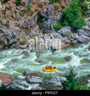 Whitewater Rafting, Salmon River, Klamath National Forest, California Foto Stock