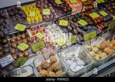 Gli agricoltori locali del mercato della città di Québec in Canada Foto Stock