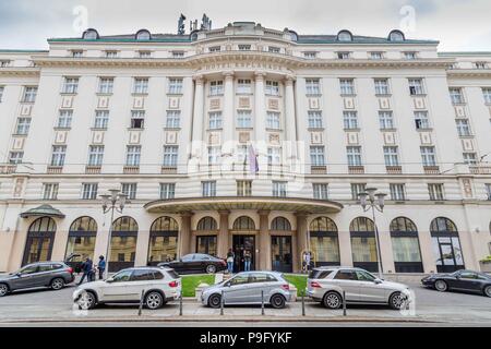 Zagabria, Croazia - Maggio, 07, 2017: Hotel Esplanada a Zagabria, Croa Foto Stock