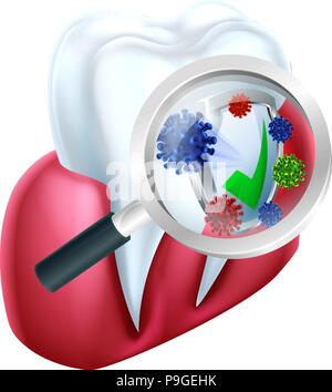 Dente Gum scudo di protezione Illustrazione Vettoriale