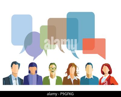 Icona Azienda Informazioni, il lavoro di squadra concetto, illustrazione vettoriale Illustrazione Vettoriale