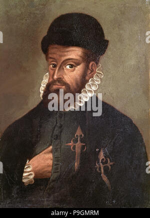 Francisco Pizarro (1475-1541), conquistatore spagnolo. Foto Stock