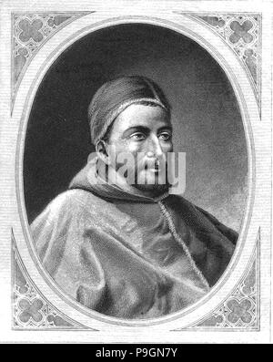 Clemente VII. Robert di Ginevra (1342-1394). Il papa di Avignone (Antipapa) dal 1378 al 1394. Foto Stock