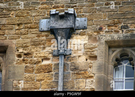 Ornati antichi delle tubazioni in piombo Drainpipe su edificio storico Foto Stock