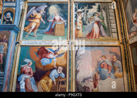 L'Italia,Lombardia,Lallio,San Bernardino chiesa Foto Stock