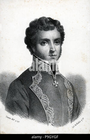 Jose Maria de Torrijos e Uriarte (1791-1831), militare spagnola. Foto Stock