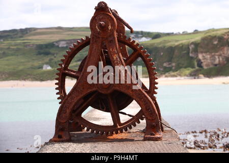 Rusty ferro nautica Foto Stock