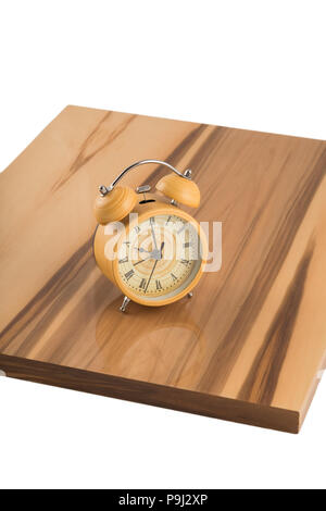 Orologi su superfici laccate, la riflessione di oggetti. Foto Stock