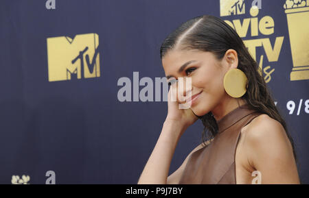 Il 2018 MTV Movie e TV Awards con: Zendaya dove: Los Angeles, California, Stati Uniti quando: 16 giu 2018 Credit: Apega/WENN.com Foto Stock