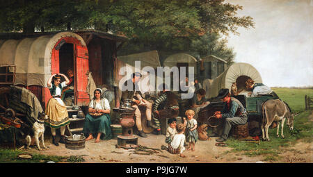 Scholten Hendrik Jacobus - Kermisgasten Foto Stock