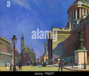 Il Pantheon e Saint-Etienne-du-Mont, al Pantheon et Saint-Etienne-du-Mont, Raoul Dufy, circa 1904, Albright-Knox Galleria d'arte, Buffalo, New York, US Foto Stock