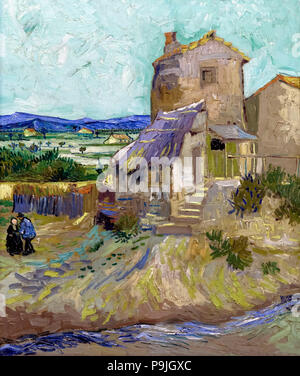 Il vecchio mulino, Vincent van Gogh, 1888, Albright-Knox Galleria d'arte, Buffalo, New York, USA, America del Nord Foto Stock