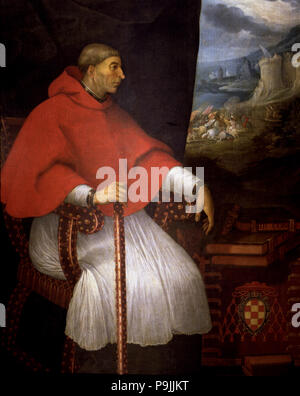 Francisco Ximenez de Cisneros, Cardinale Cisneros (1437-1517), religioso spagnolo. Foto Stock