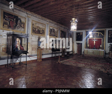 Monastero delle Descalzas Reales (Royal Monache Scalze), Chapter House. Foto Stock