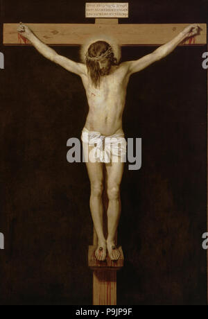 "Cristo crocifisso", 1639, olio dipinto di Diego Velazquez. Foto Stock