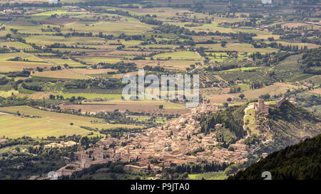 Paesaggio di Assisi - Umbria, Italia Foto Stock