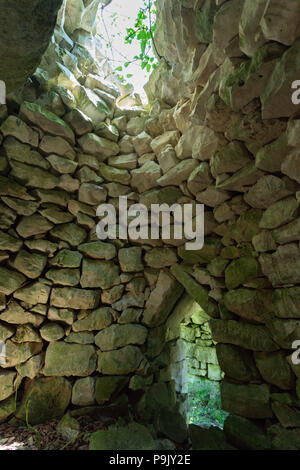 Capanna pastorale, tholos. Abruzzo Foto Stock