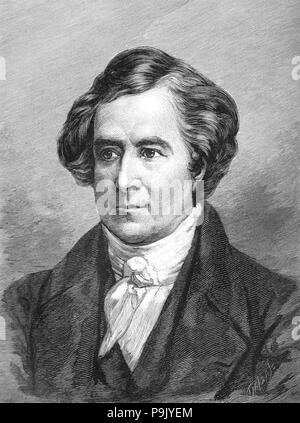 FRANÇOIS ARAGO (1786-1853) matematico francese e astronomet Foto Stock