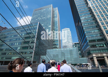 Canary Wharf, London, Regno Unito Foto Stock