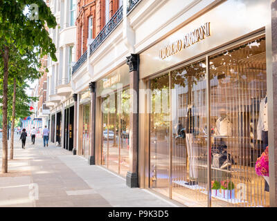 Sloane Street, Londra, Regno Unito Foto Stock
