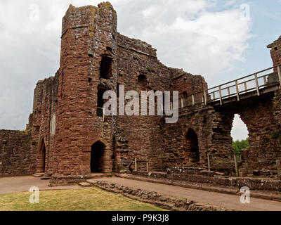 Il castello di Goodrich, Goodrich, Herefordshire. Regno Unito Foto Stock