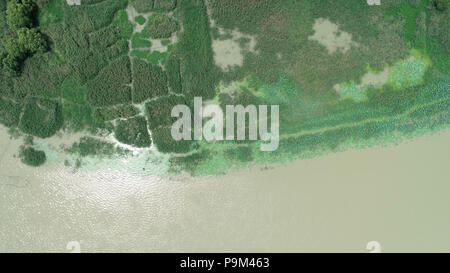 Huai'an, Cina. 19 Luglio, 2018. La fotografia aerea del lago Hongze in Huai an, est cinese della provincia di Jiangsu. Credito: SIPA Asia/ZUMA filo/Alamy Live News Foto Stock