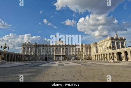 Il Palazzo Reale di Madrid (Palacio Real de Madrid), Spagna Foto Stock