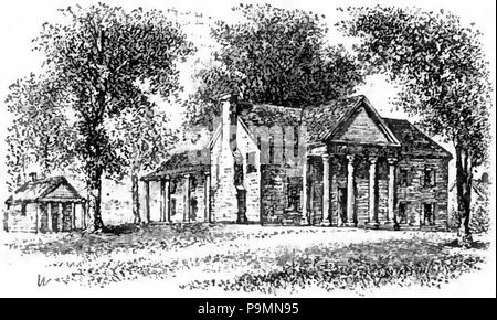 143 Appletons' Calhoun John Caldwell Fort Hill residence Foto Stock