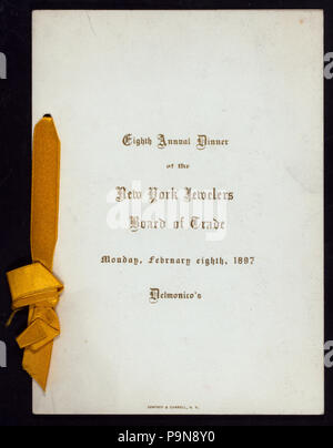 611 Ottava annuale cena (detenute da NEW YORK GIOIELLIERI BORDO DI COMMERCIO (a) "Delmonico's, NEW YORK, NY" (HOT;) (NYPL ADE-270868-470576) Foto Stock