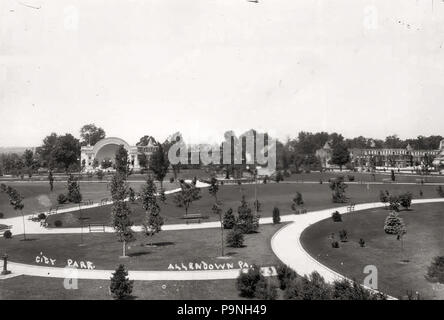 29 1909 - West Park fotografia - Allentown PA Foto Stock