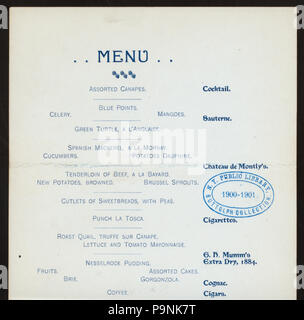 535 LA CENA (detenute da) associato Wholesale Grocers DI ST. LOUIS (a) "PIANTATRICI HOTEL (ST.Louis, MO )" (HOTEL;) (NYPL ADE-271111-4000004532) Foto Stock
