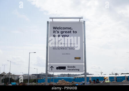 Mobili svedese IKEA gigante si apre il suo primo negozio in India Su agosto 09,2018 nella città meridionale di Hyderabad.It è stata programmata per aprire a luglio Foto Stock