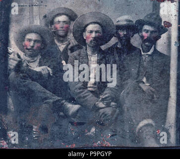 204 Billy the Kid e Pat Garret nel 1880 Foto Stock