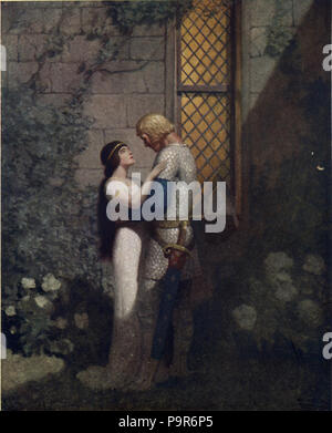 230 ragazzi King Arthur - N. C. Wyeth - p130 Foto Stock