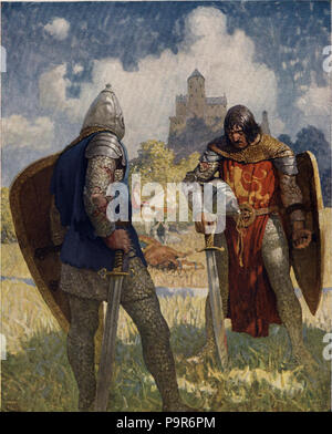 230 ragazzi King Arthur - N. C. Wyeth - p38 Foto Stock